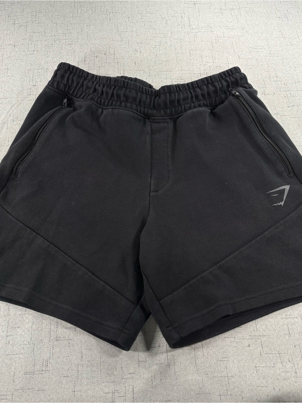 Gymshark Men’s Black Athletic Training Shorts with Zipper Pockets
